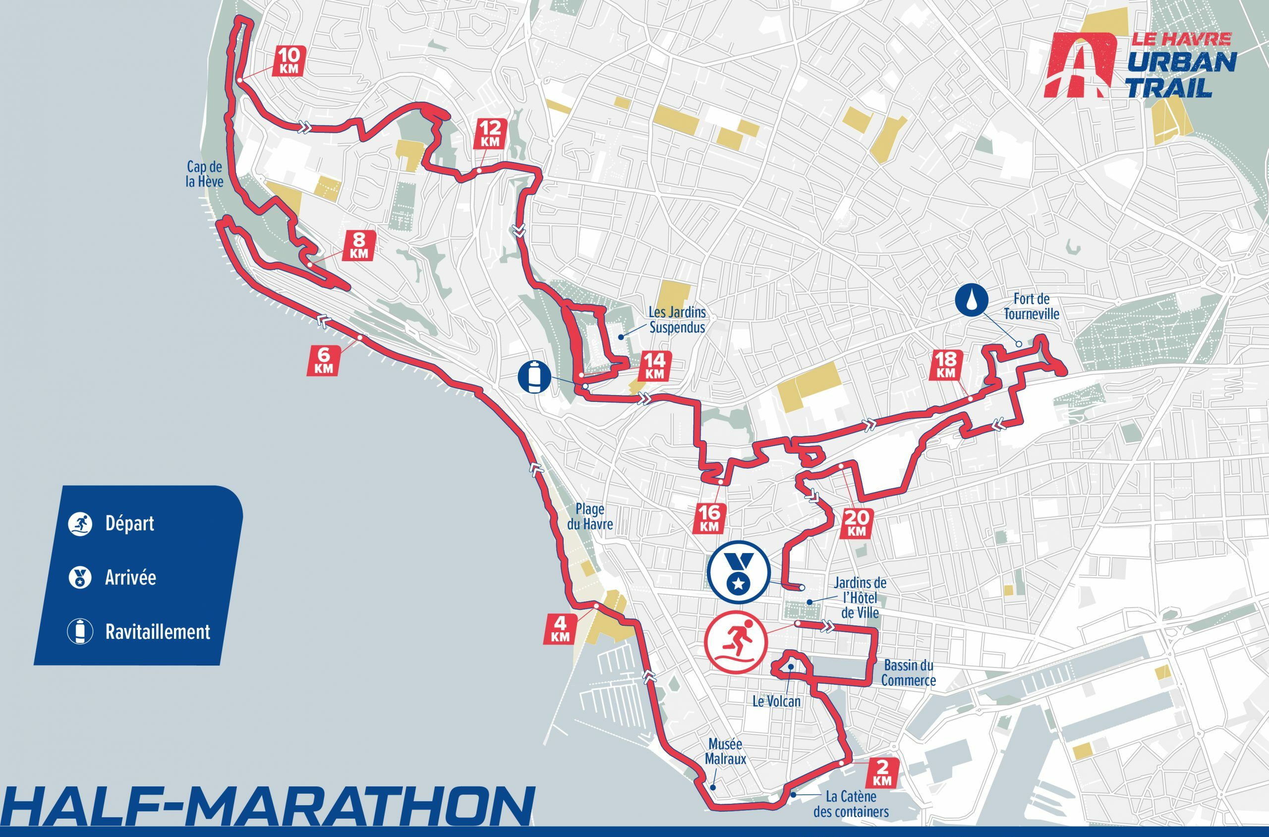 Parcours Half-Marathon 21km 
