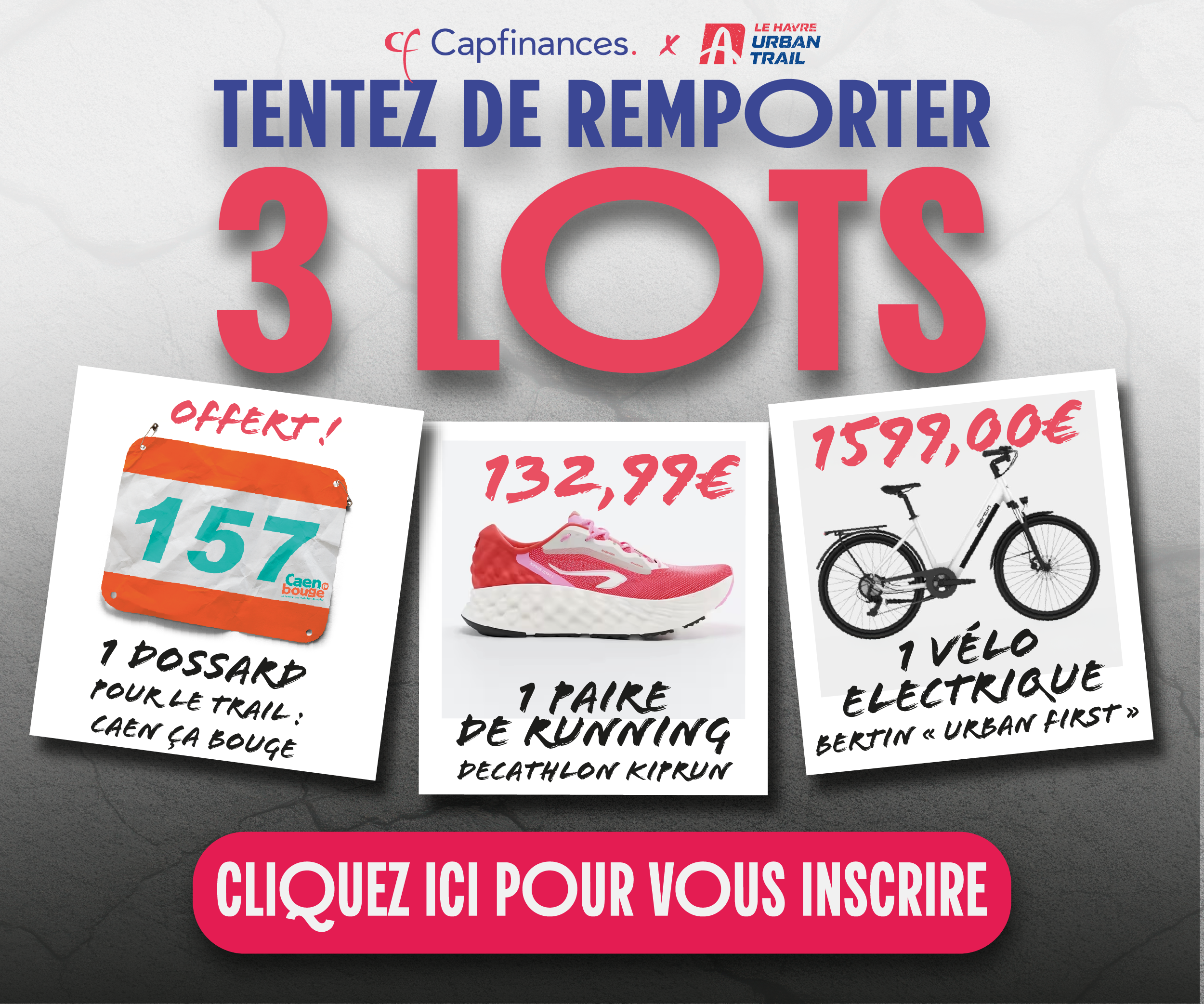 Jeu concours capfinances Le Havre Urban Trail LHUT